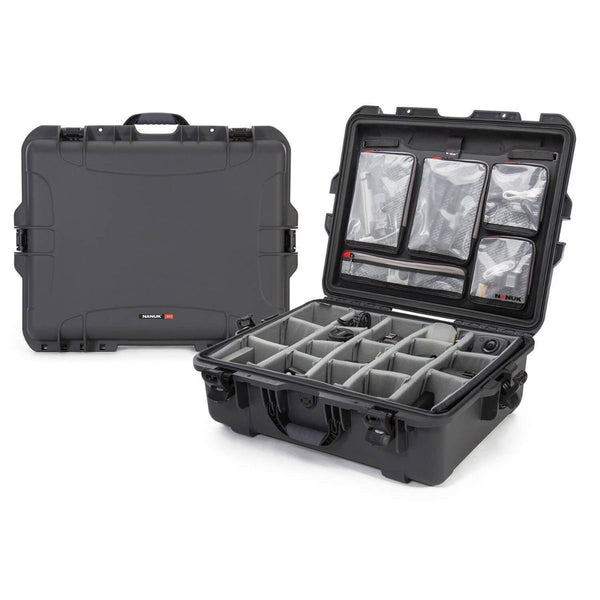 Nanuk 945 Pro Photo Case with Lid Organiser and Padded Divider (Graphite)