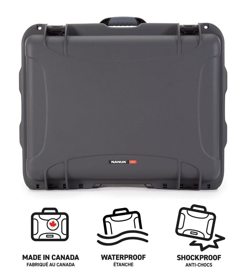 Nanuk 950 Case with Padded Divider (Graphite)