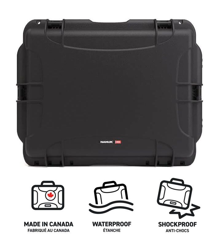 Nanuk 955 Case with Cubed Foam (Black)