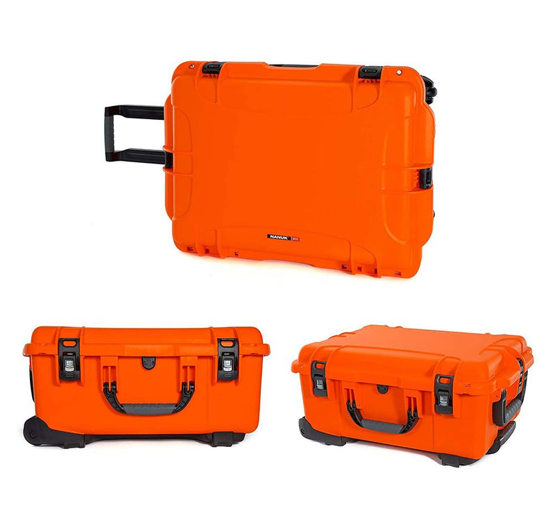 Nanuk 955 Case with Padded Divider and Lid Organiser (Orange)