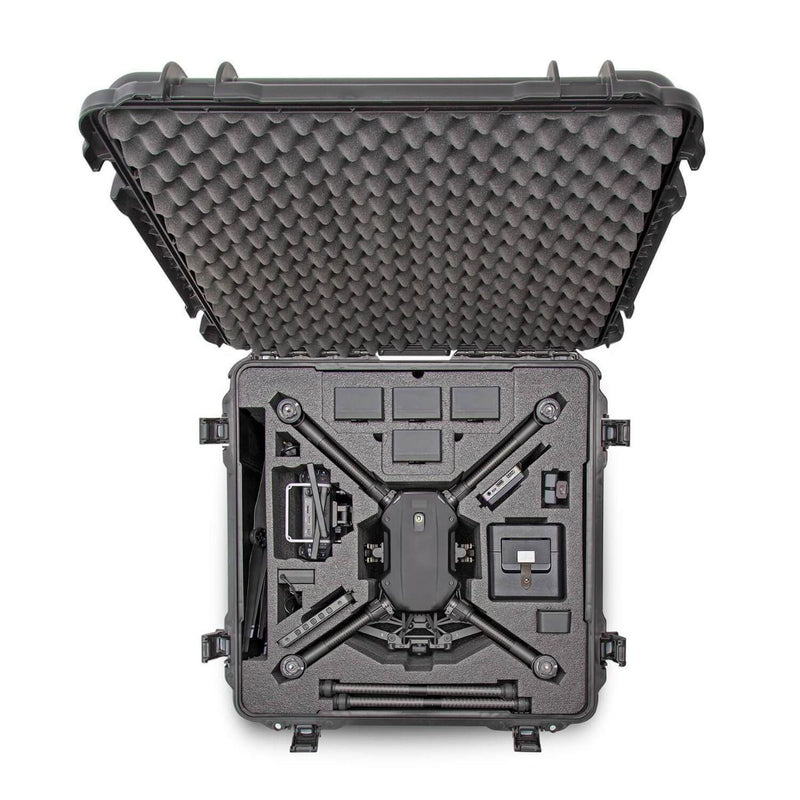 NANUK 970 Waterproof Hard Case for DJI Matrice 200 Series Top view with Drone