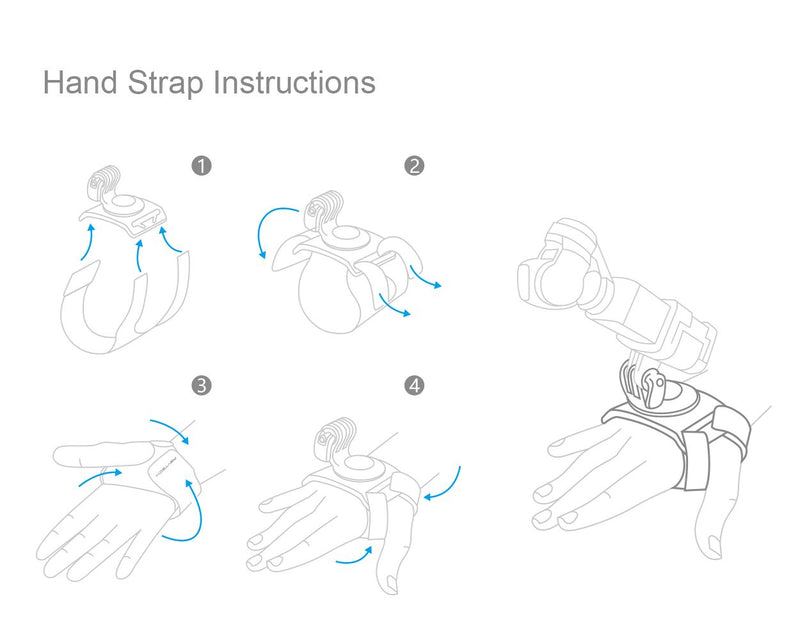 PGYTECH Action Camera Hand and Wrist Strap for DJI Pocket 2 / Osmo Pocket / GoPro