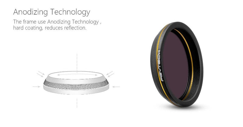 PGYTECH G-HD-ND64 Golden Edge Lens Filter for DJI Zenmuse X4S (Inspire 2)