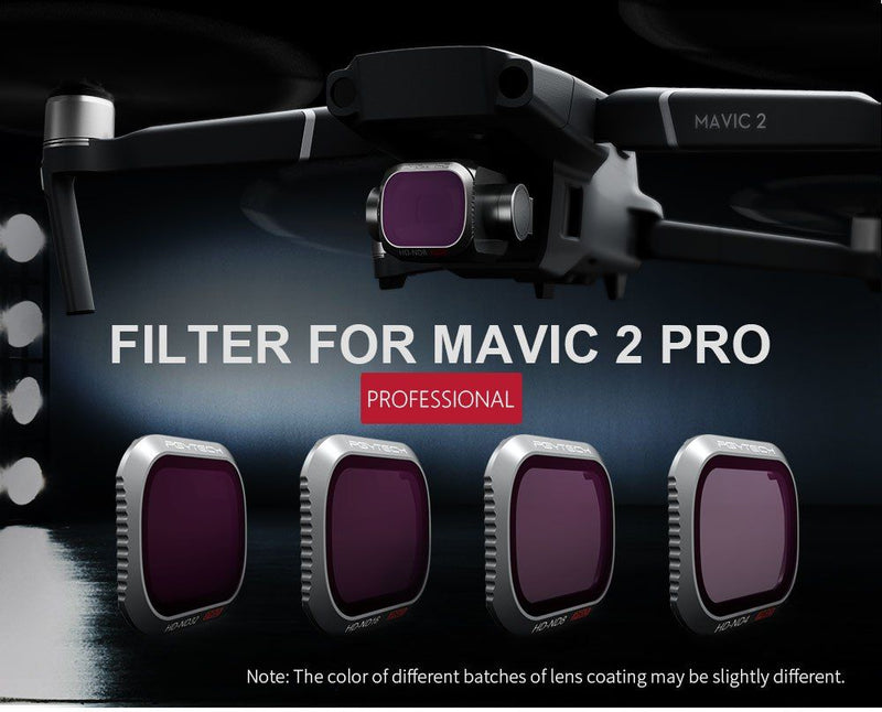 PGY Tech Pro 4-pack ND-PL Filter Set for Mavic 2 Pro ND(8-PL/16-PL/32-PL/64-PL)