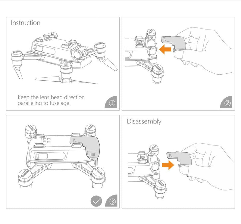 PGYTECH Gimbal Protector for DJI Spark (Grey)