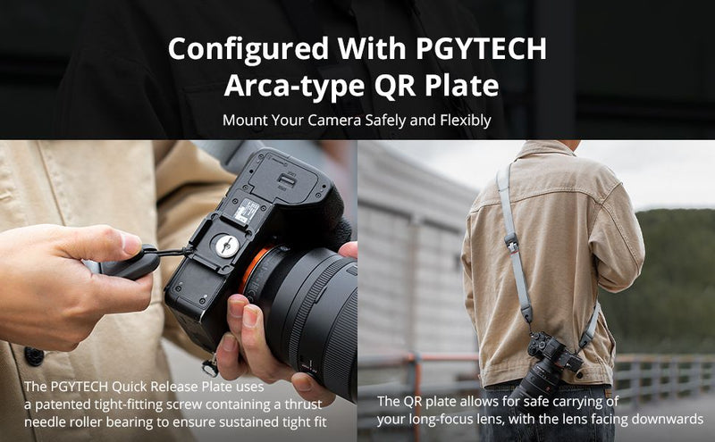 PGYTECH Camera Shoulder Strap (Rock Grey)