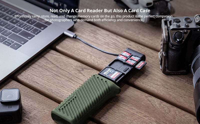 PGYTECH CreateMate High-speed Card Reader Case (Moss Green)