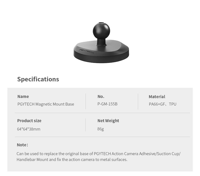 PGYTECH Magnetic Mount Base