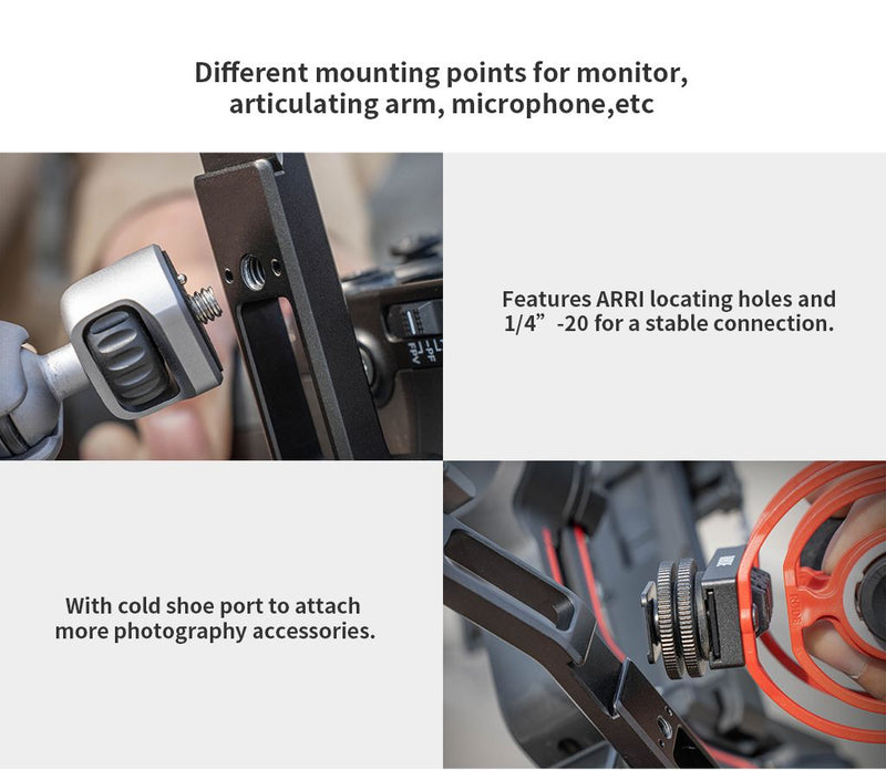 PGYTECH Handgrip Mount for DJI RS3 / RS3 Pro/ RS2 / RSC2