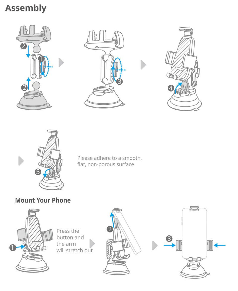 PGYTECH Smartphone Suction Cup Mount