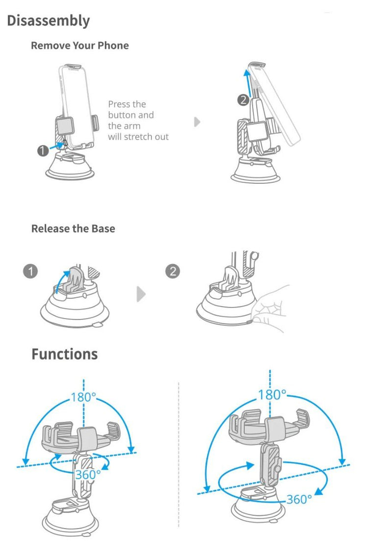 PGYTECH Smartphone Suction Cup Mount