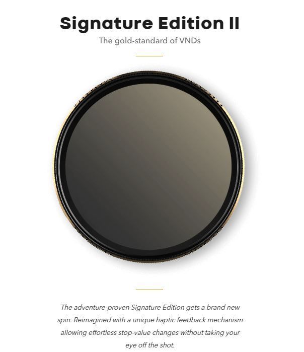 PolarPro Peter McKinnon 95mm Standard Thread Pitch (2-5 Stop) Signature Edition II Variable ND Filter