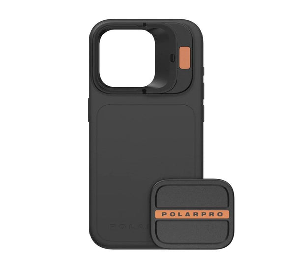 PolarPro LiteChaser Case for iPhone 15 Pro (Black) + Defender