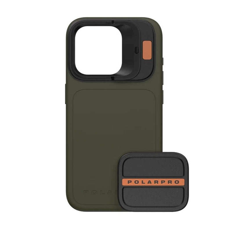 PolarPro LiteChaser Case for iPhone 15 Pro (Forest) + Defender