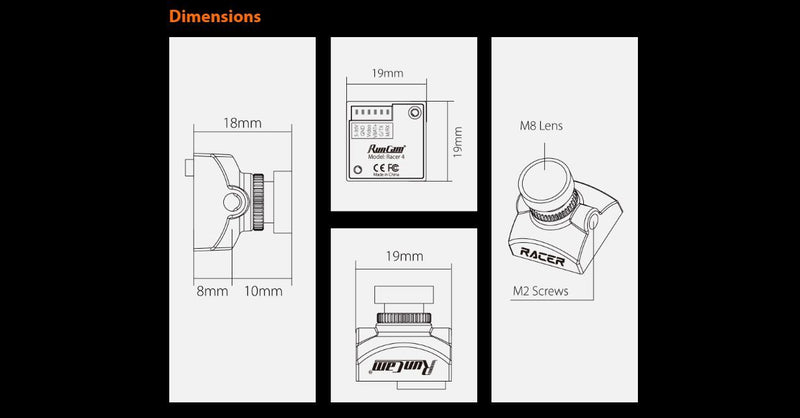 RunCam Racer 4 Camera L1.8mm