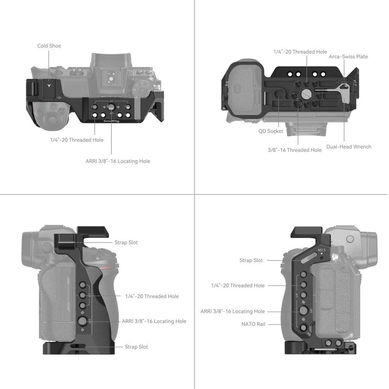 SmallRig Cage for Nikon Z 5 / Z 6 / Z 7 / Z 6II / Z 7II 2926B