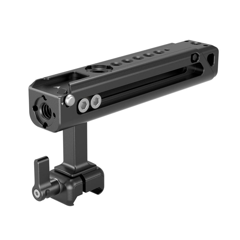 SmallRig 4441 Top Handle featuring adjustable centering via NATO Clamp, designed for enhanced handheld stability and accessory mounting