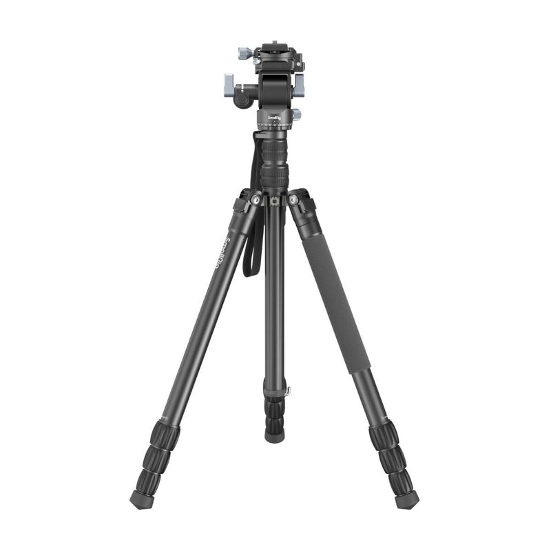 SmallRig FreeBlazer Aluminum Alloy Video Tripod CT195 4307 set up outdoors, showcasing its ability to switch between horizontal and vertical shooting.