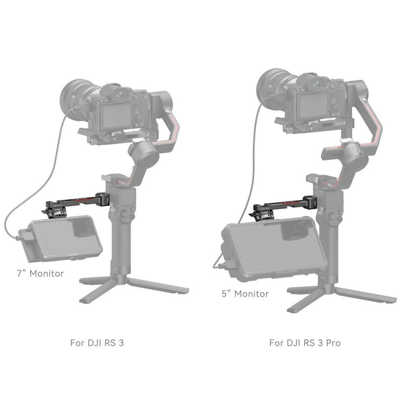 SmallRig Monitor Mounting Support for DJI RS 2 / RSC 2 / RS 3 / RS 3 Pro /RS 3 mini 3026B