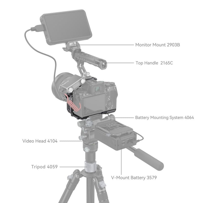 SmallRig Rhinoceros Cage Kit for Sony Alpha 7R V / Alpha 7 IV / Alpha 7S III 4308