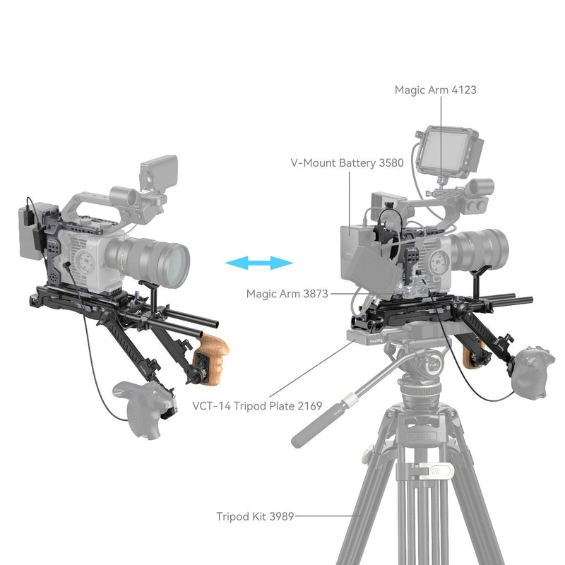 SmallRig Shoulder Rig Kit for Sony FX6 4125