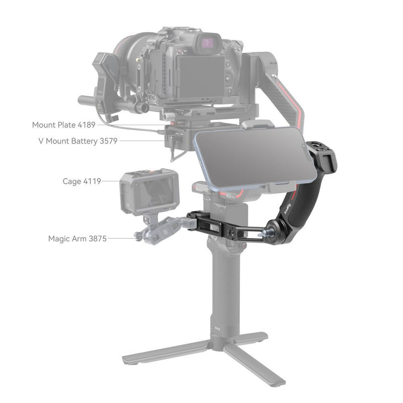 SmallRig Monitor Mounting Support for DJI RS 2 / RSC 2 / RS 3 / RS