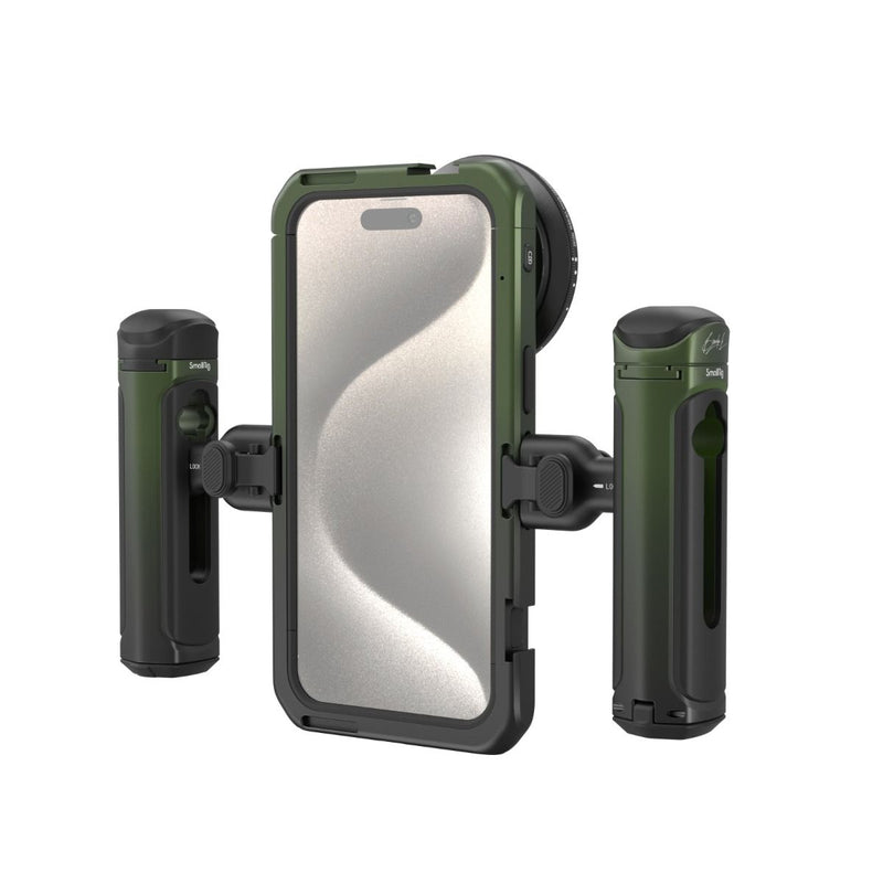  Bundle: SmallRig Phone Cage for iPhone 15 Pro Max 4391+Wireless  Control Quick Release Side Handle 4402 : Cell Phones & Accessories