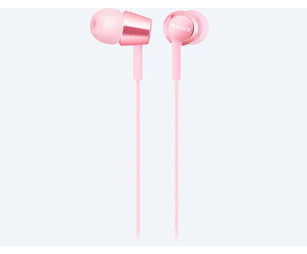 SONY Mid Range In Ear Headphones With Remote Light Pink