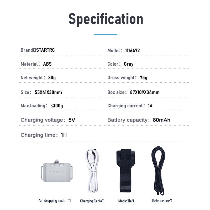 STARTRC Air-Dropping System for DJI Mini 2 / Mini 2 SE / Mini SE