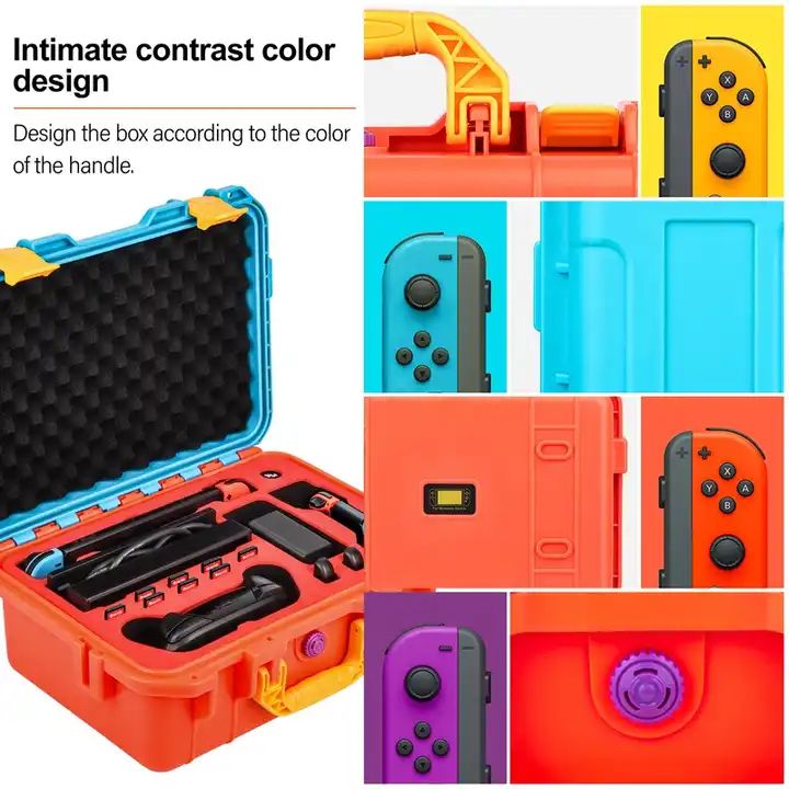 STARTRC Devaso Hardshell Case for Nintendo Switch OLED Series (Blue Orange)