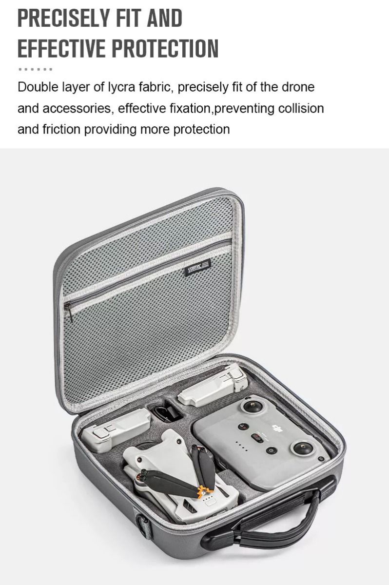 STARTRC Storage Case for DJI Mini 3 Pro (RC-N1 Remote)(Grey)