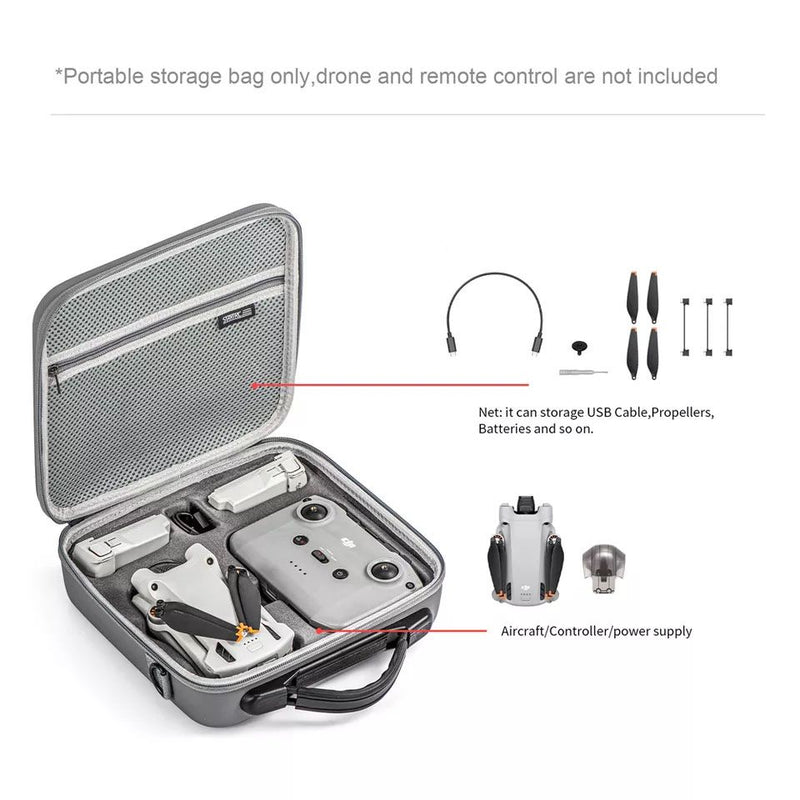 STARTRC Storage Case for DJI Mini 3 Pro (RC-N1 Remote)(Grey)