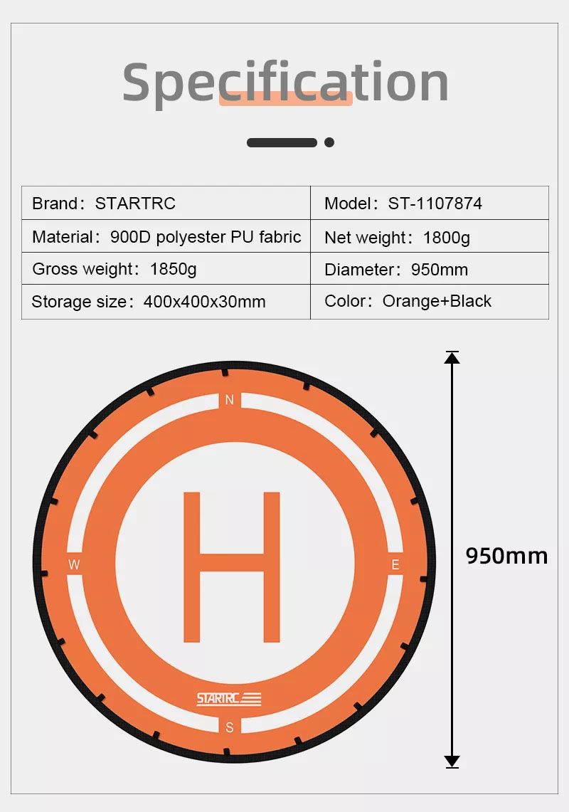 STARTRC 95cm Professional Landing Pad