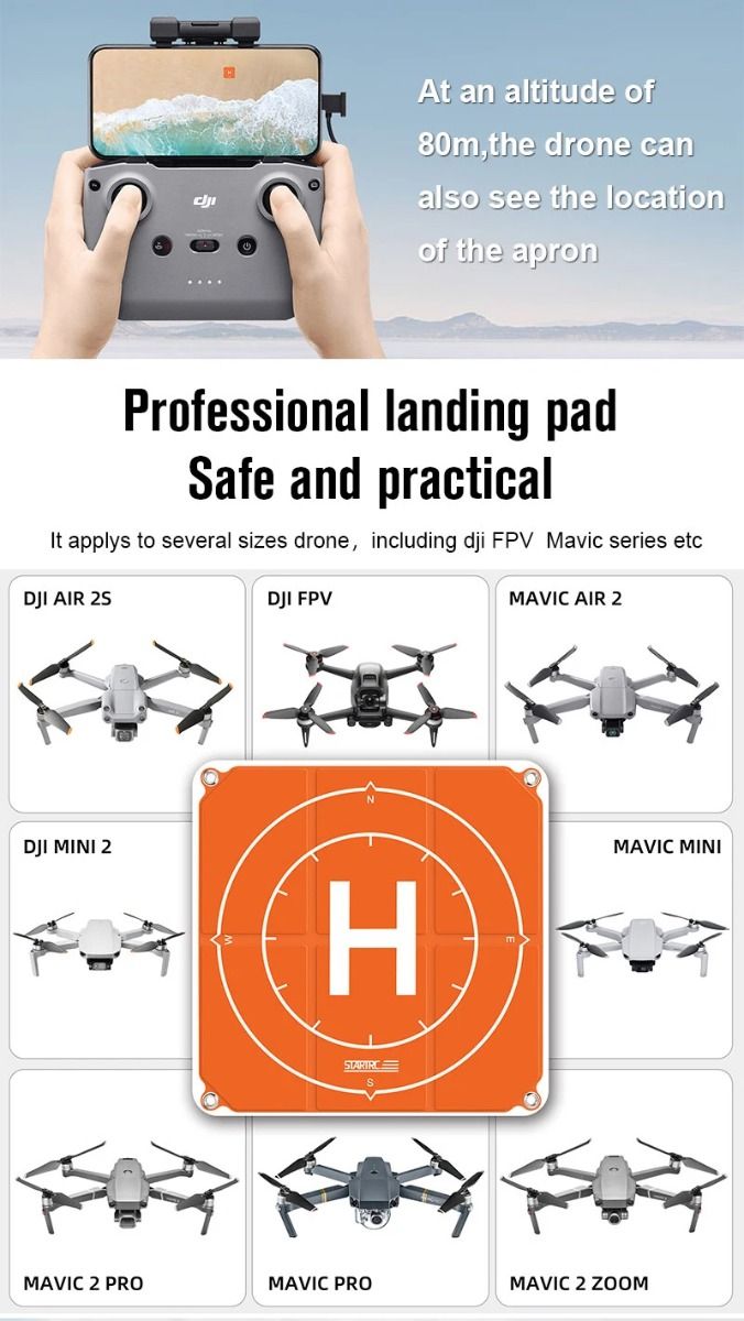 STARTRC Square PVC Drone Landing Pad (65x65cm)