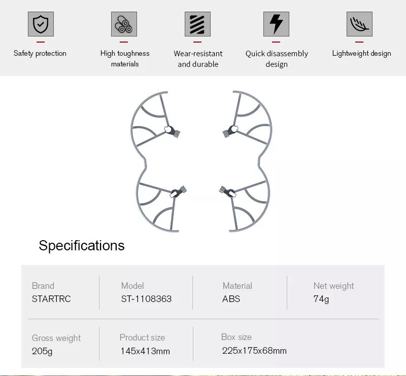 STARTRC Propeller Guards for DJI Air 2S / Mavic Air 2 (4pcs)