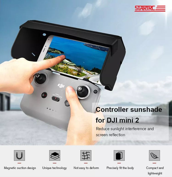 STARTRC Smart Phone Sunshade Hood for DJI Mini 3 Pro / DJI Mavic 3 / DJI Air 2S / Mini 2 / Mavic Air 2 (RC-N1 controller)