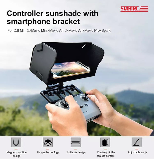 STARTRC Tablet Stand + Sunshade for DJI RC-N1 Remote Controller