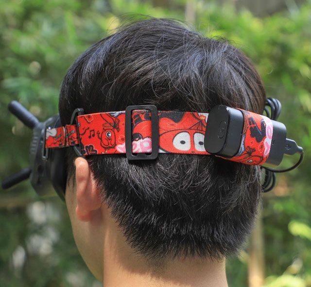 Sunnylife Adjustable Head Strap for DJI Avata Goggles 2 / FPV Goggles V2 (Red)