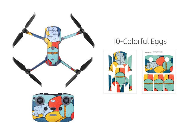 Sunnylife Protective PVC Stickers Skin for Mavic Air 2 (Colourful Eggs)