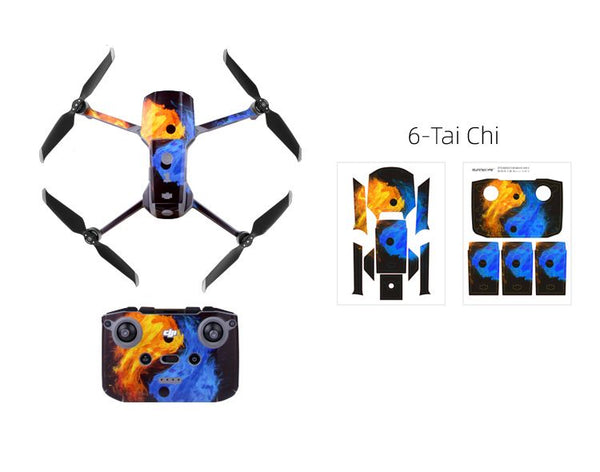 Sunnylife Protective PVC Stickers Skin for Mavic Air 2 (Tai Chi)