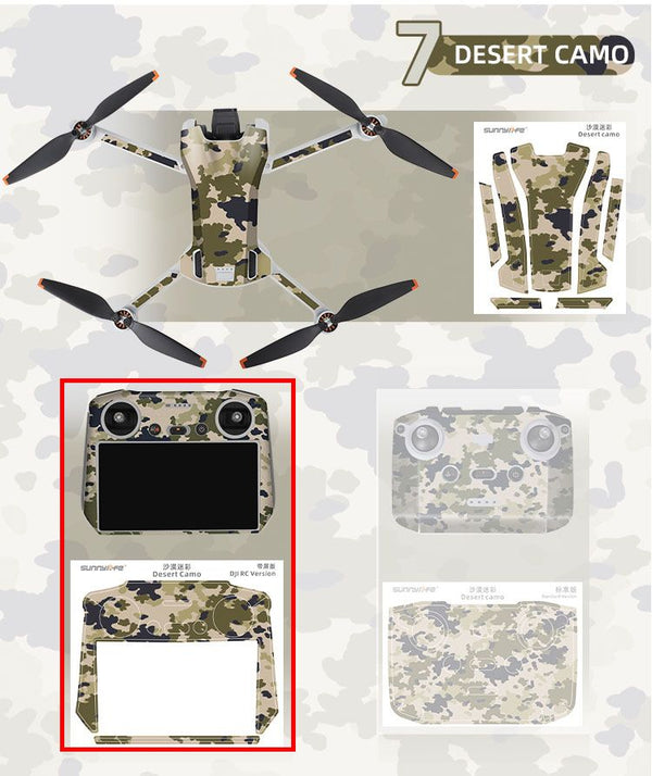 Sunnylife Skin Sticker for Mini 3 (Drone+DJI RC Remote) Desert Camo