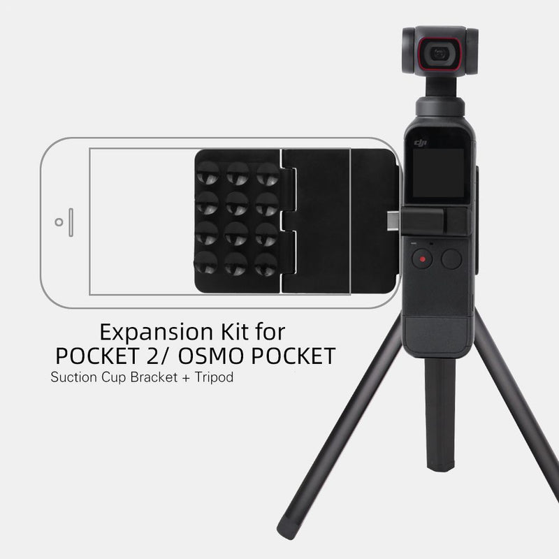 Sunnylife Smartphone Suction Cup Bracket + Tripod for Pocket 2 / Osmo Pocket