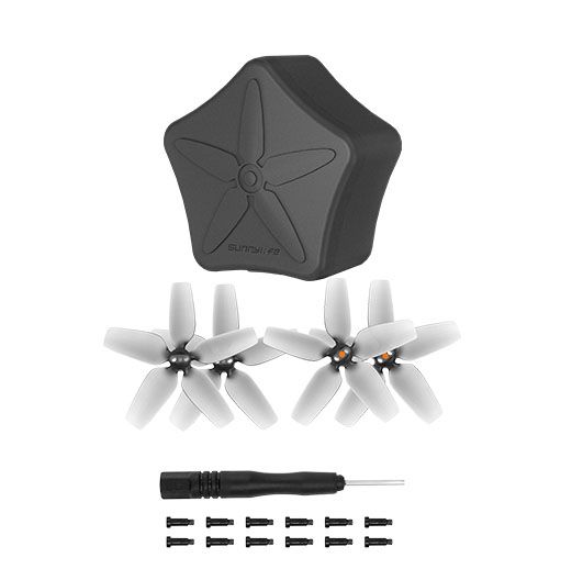 Sunnylife 2925S Grey Propellers + Storage Box for DJI Avata (2 Pairs Propellers)