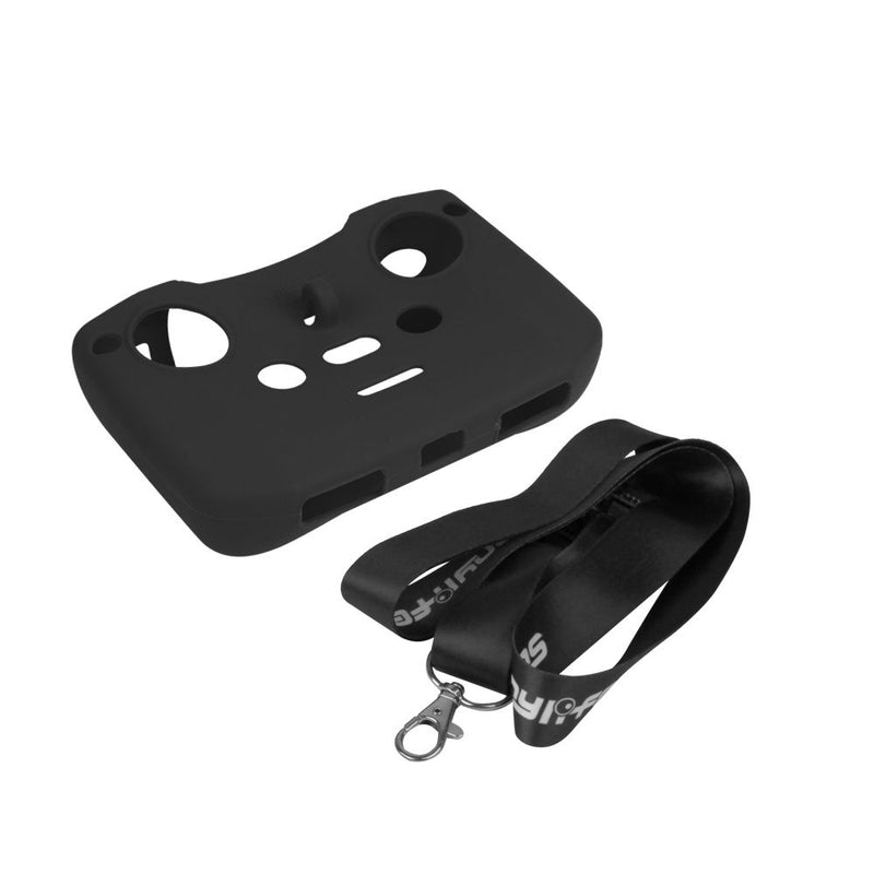 Sunnylife Silicone Protective Cover with Strap for Mini 2 / Mavic Air 2 Remote Controller (Black)