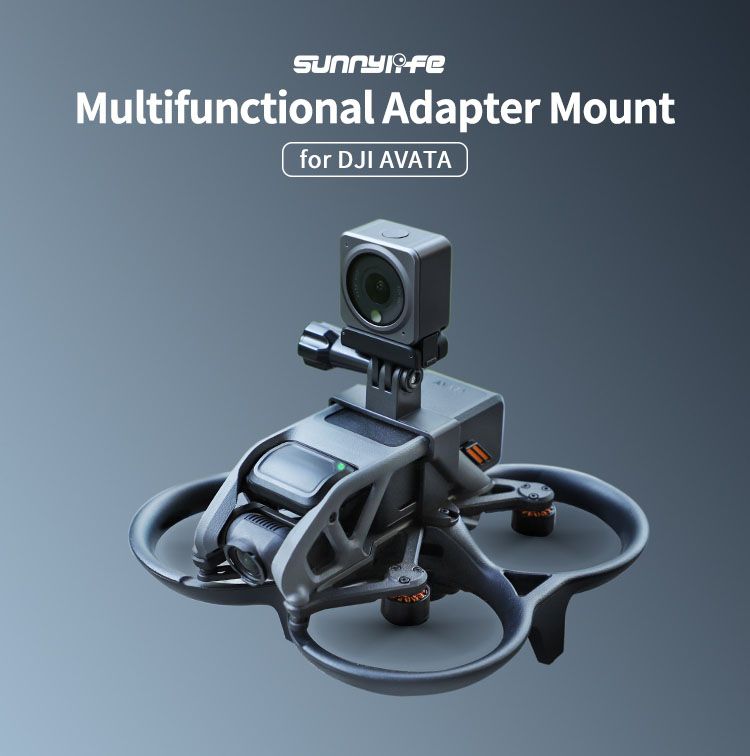 Sunnylife Multi-functional Sports Camera Adapter Mount for DJI Avata