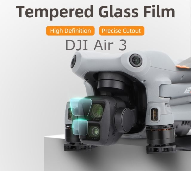 Sunnylife Tempered Glass Film for DJI Air 3 Lens (2 Sets Combo)