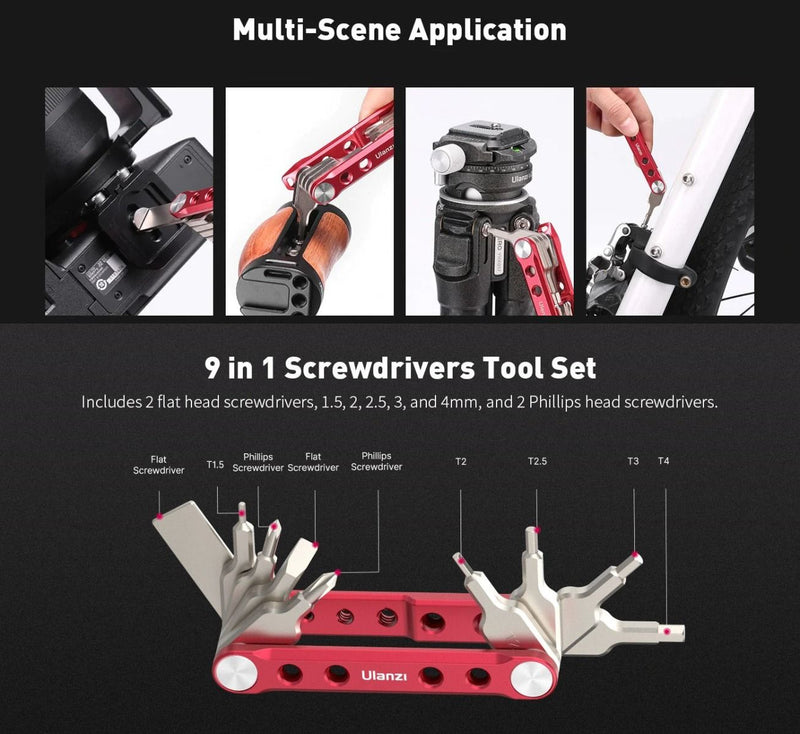 Ulanzi Folding Tool Set with Screwdrivers and Wrenches C035GBB2