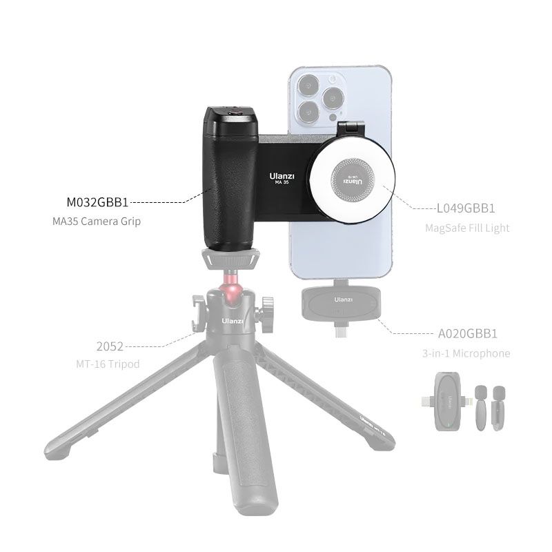 Ulanzi MA35 MagSafe Bluetooth Smartphone Camera Shutter and Grip M032GBB1