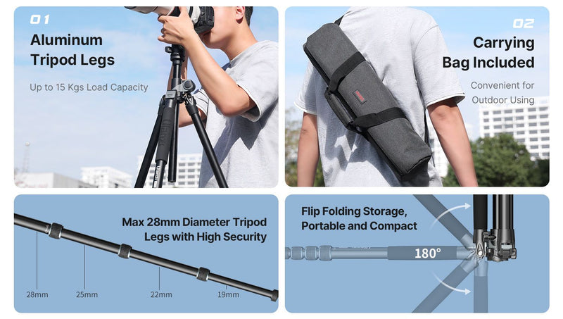 Ulanzi MT-59 Multifunction Camera Monopod Tripod 3114