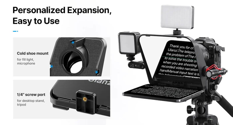 Ulanzi RT02 Universal Teleprompter for Tablets and Smartphones